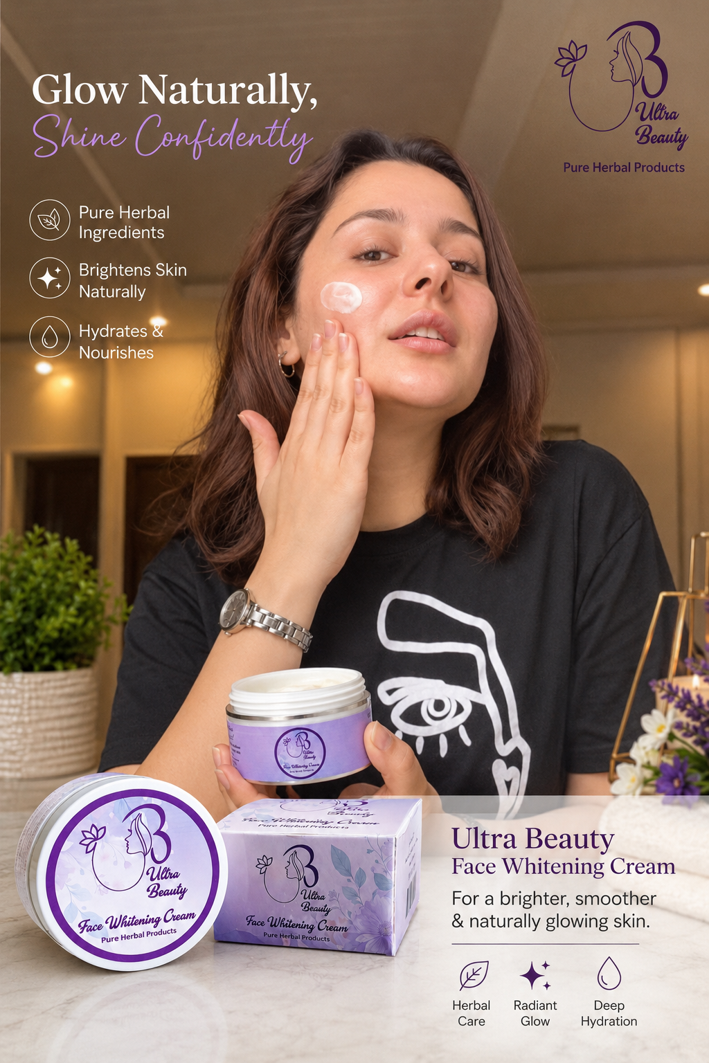 UB Pure Herbal Face Whitening Cream